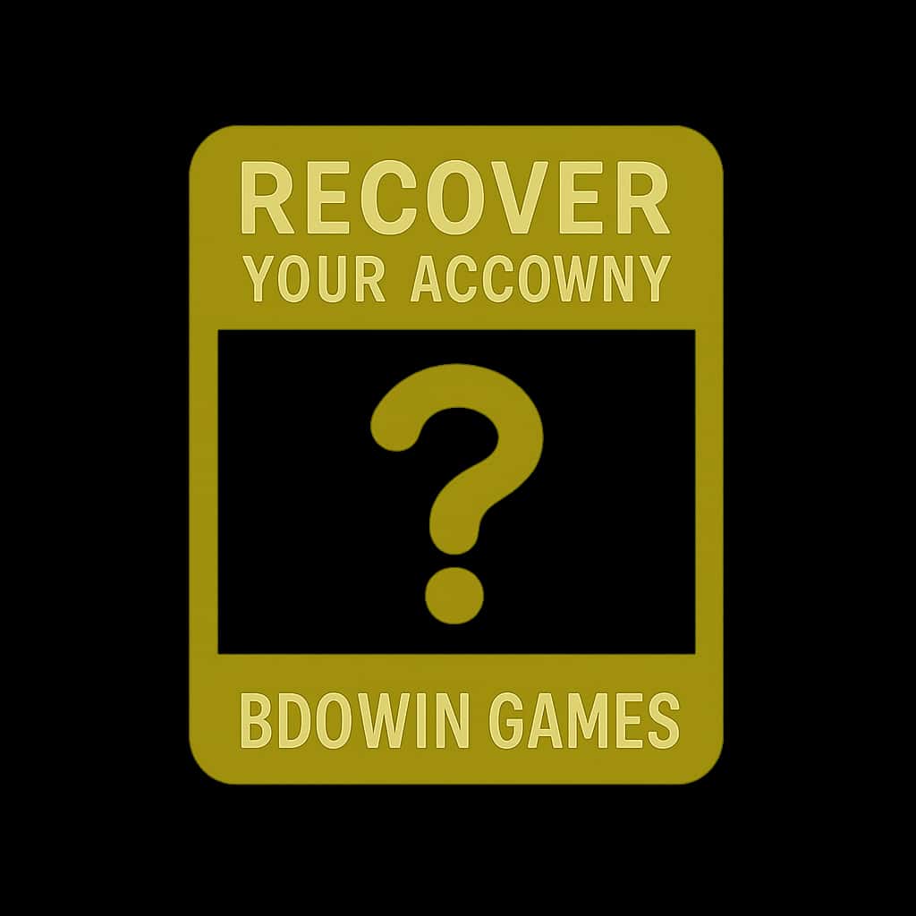 An icon representing account recovery for BDG Win Games.