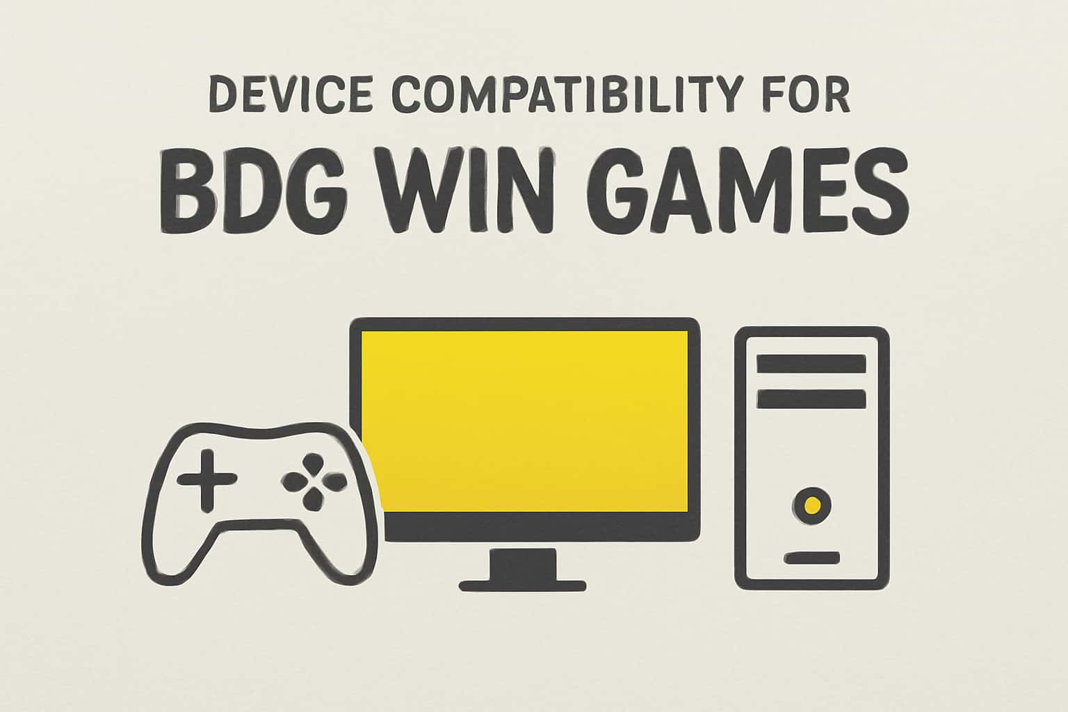 An informational display about Device Compatibility for BDG Win Games in a modern setting.