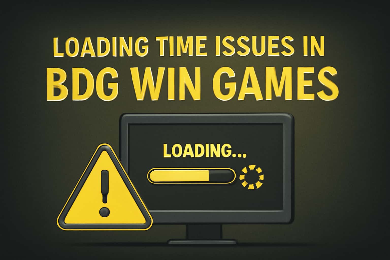 An informative scene depicting loading time issues in BDG Win Games with a focus on user experience.