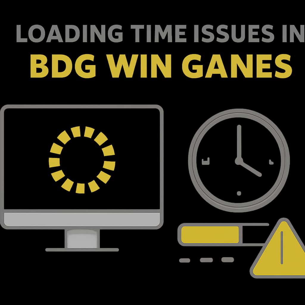An educational diagram outlining causes of loading time issues in BDG Win Games.