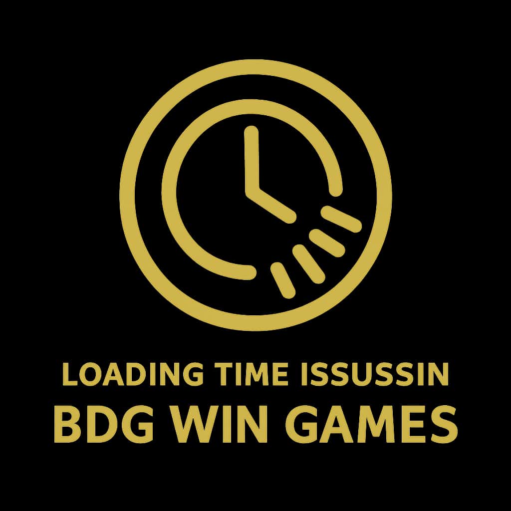A badge illustrating loading time issues related to BDG Win Games.