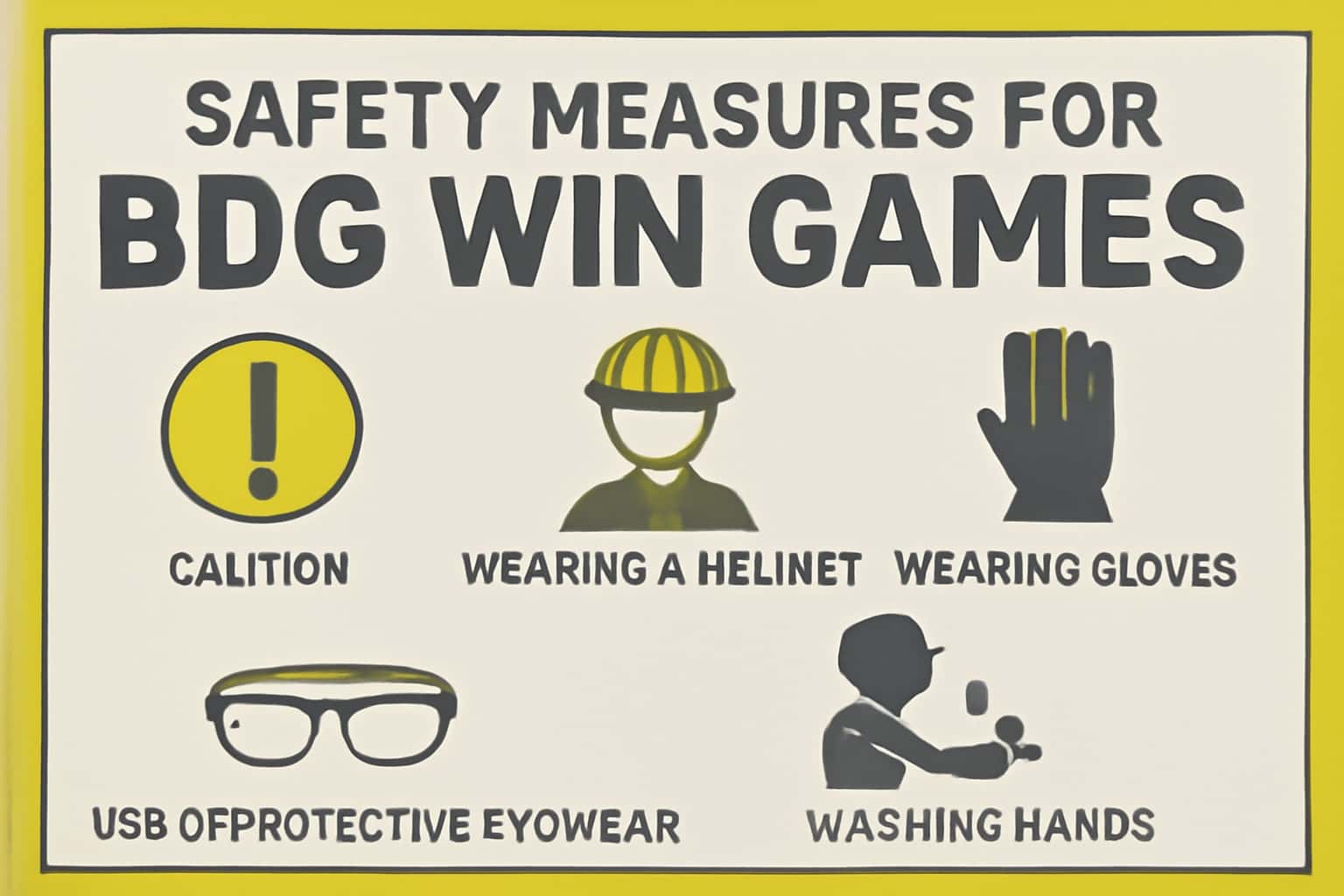 An informational graphic related to safety measures for BDG Win Games.
