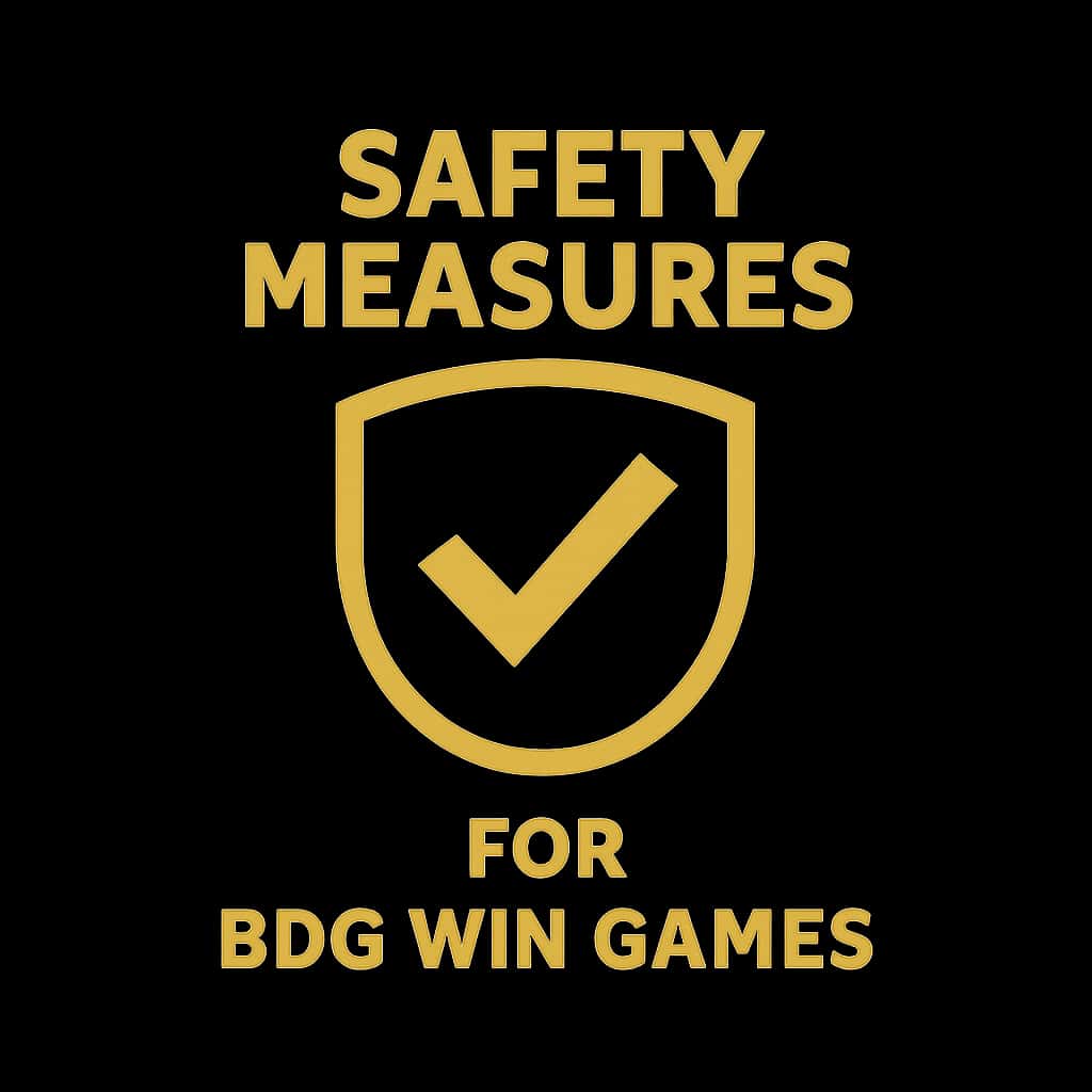 A badge representing safety measures for BDG Win Games.
