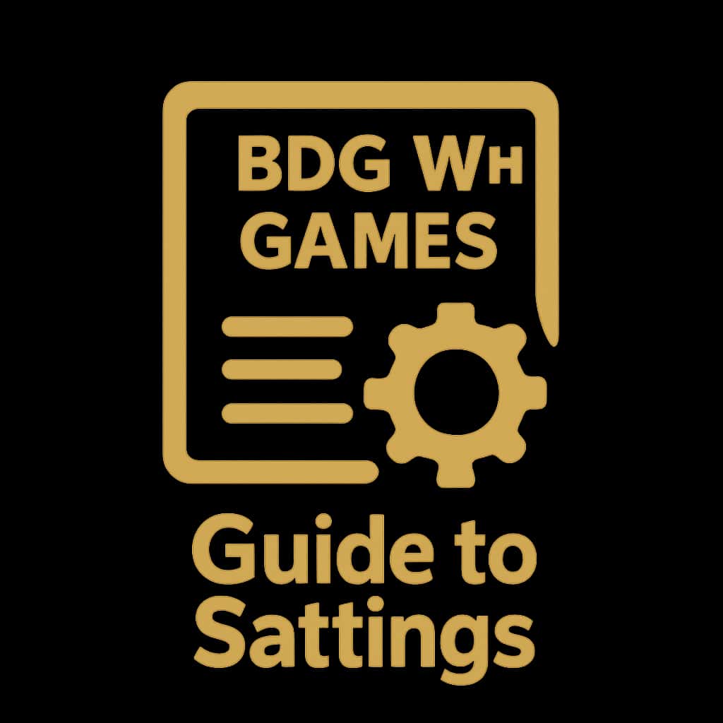 Icon representing BDG Win Games Settings.