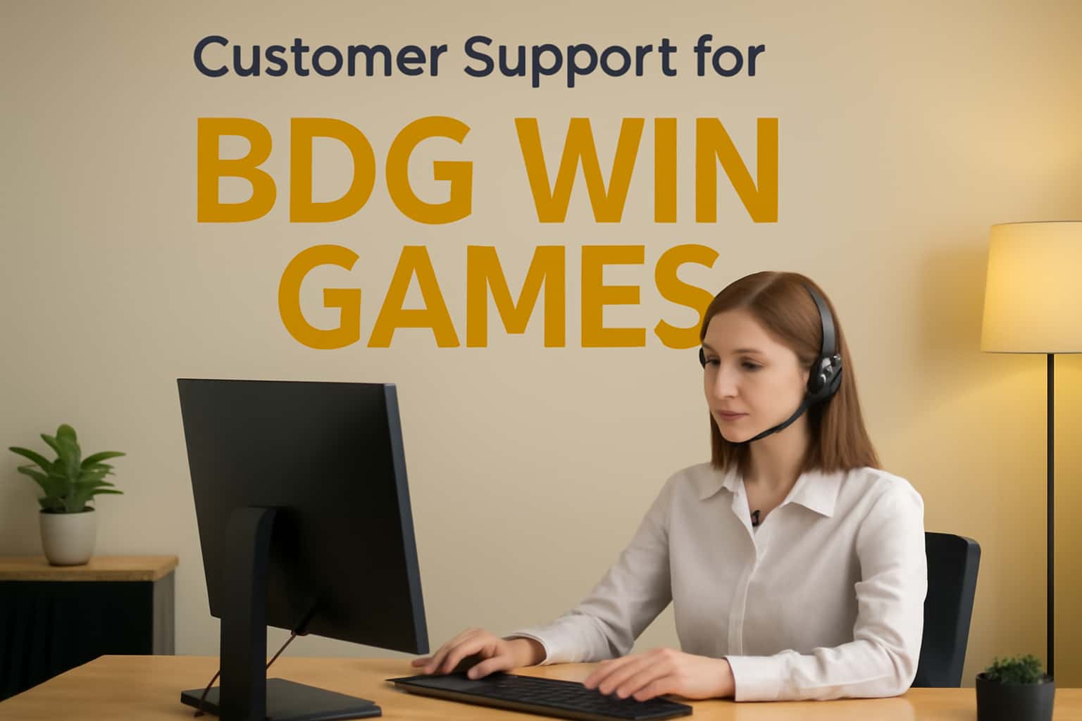 Informational image depicting customer support for BDG Win Games.
