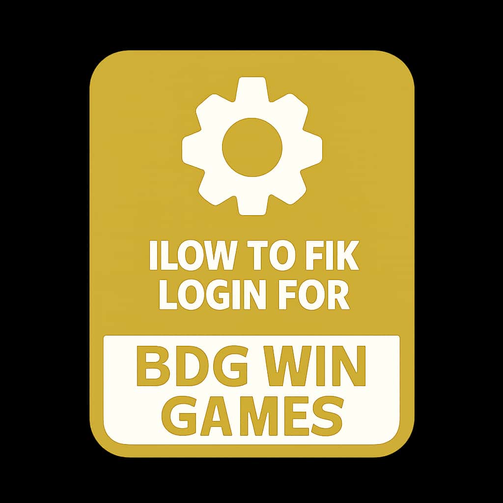 Icon representing assistance for BDG Win Games login.