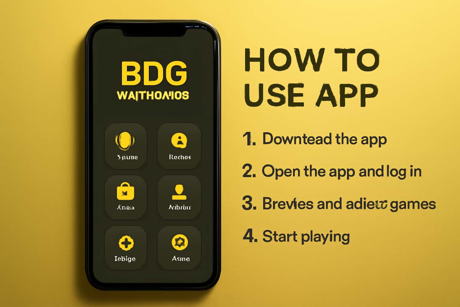 A visual representation of the BDG Win Games app interface showcasing its features.