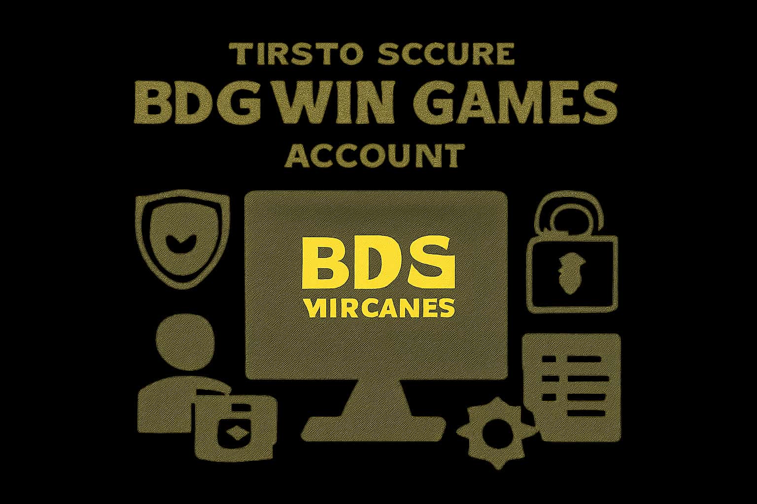 A professional visual representation emphasizing security tips for BDG Win Games account.