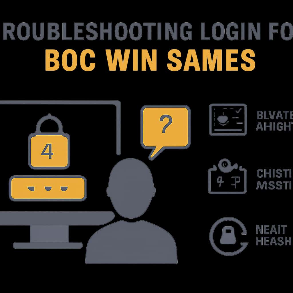 Diagram illustrating troubleshooting steps for BDG Win Games login.